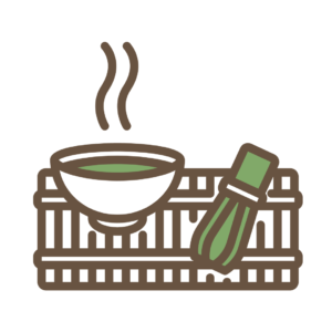お点前のお茶　のイラスト画像