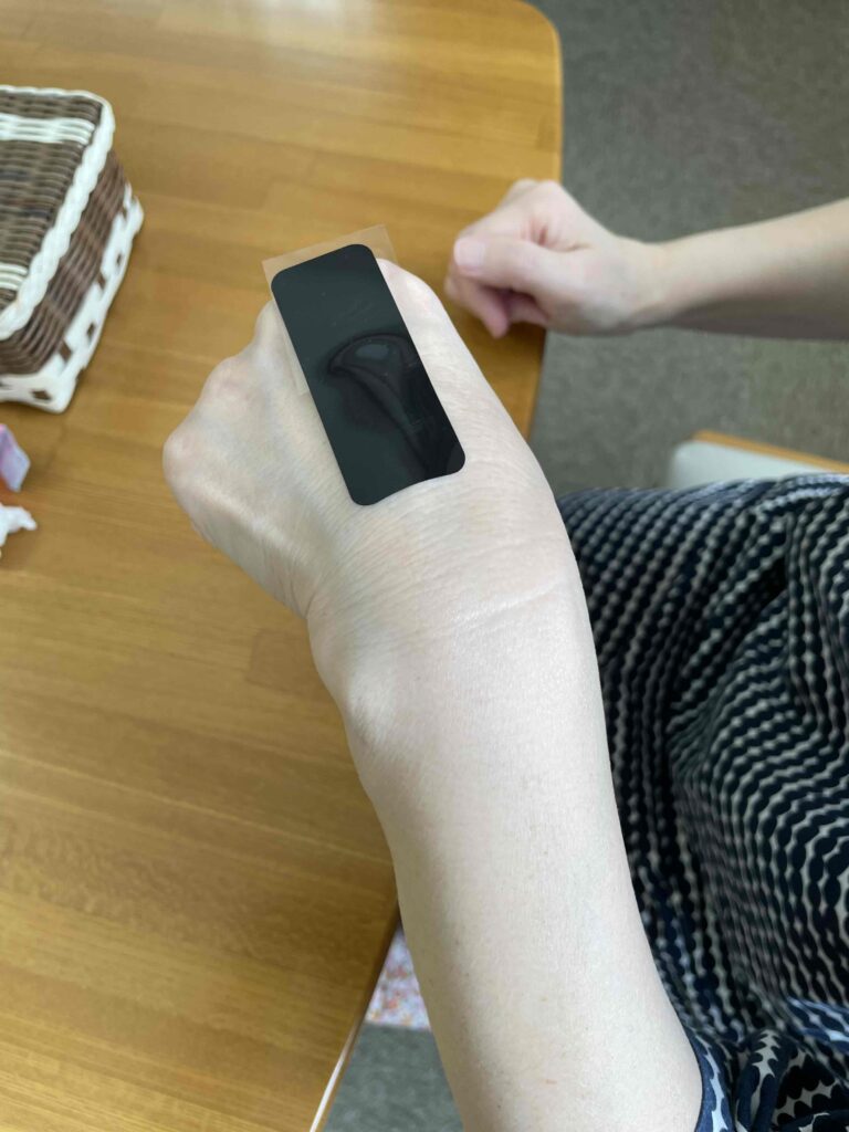 お手入れ後の皮脂テスト