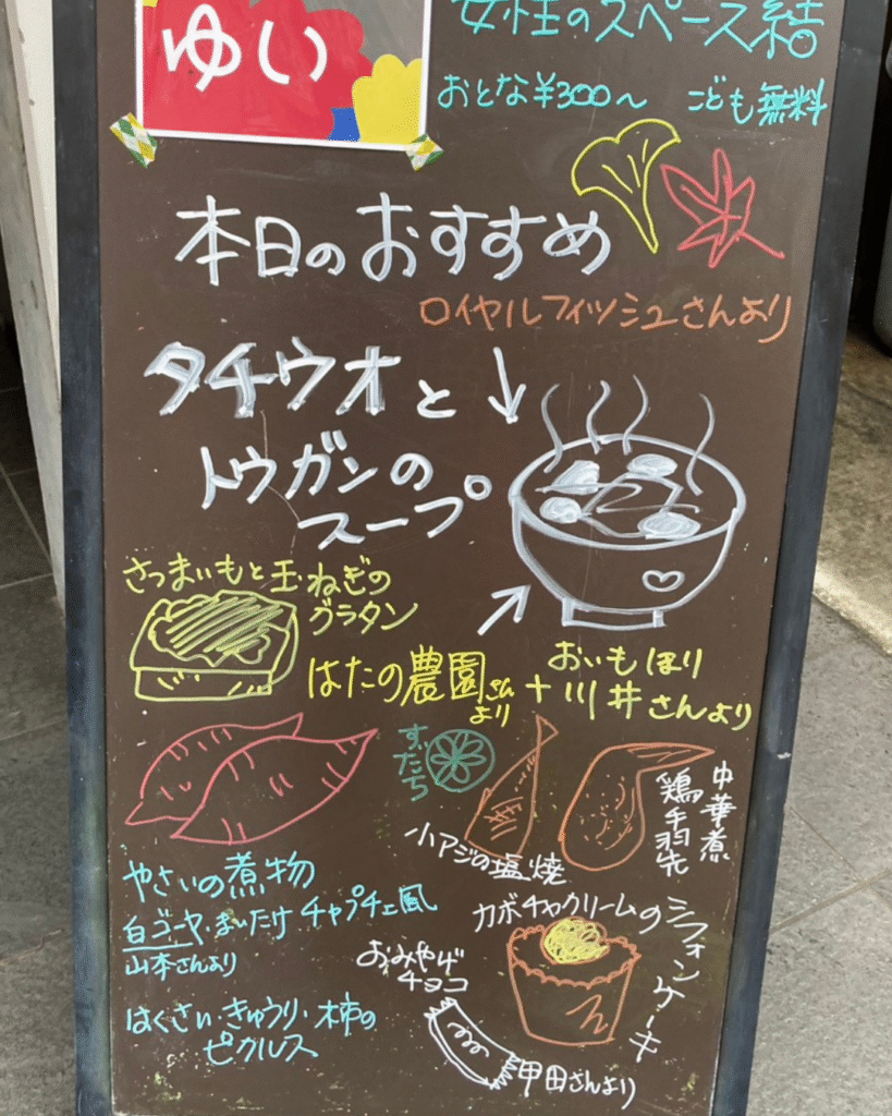 こども食堂の報告_メニュー看板の画像